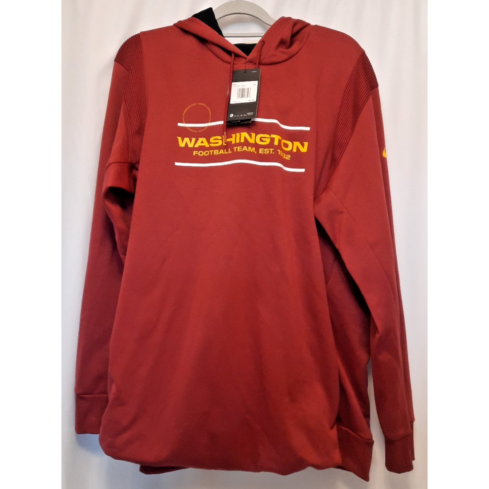 Rare Washington Football Team XXL NFL Nike Dri-fit Nwt Maroon Hoodie msrp $80